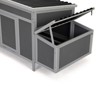 FURNIinspire Pet Crates and Houses Weatherproof Wood Chicken Coop with Nesting Boxes, Indoor Outdoor, Grey, 58.87"*27.56"*27.95" - 2 of 4