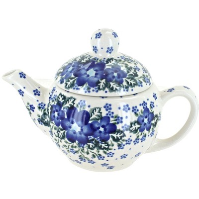 Blue Rose Polish Pottery Melanie Individual Teapot