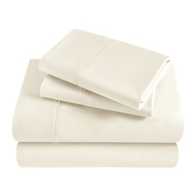 Modal From Beechwood 400 Thread Count Solid Deep Pocket Bed Sheet Set by Blue Nile Mills
