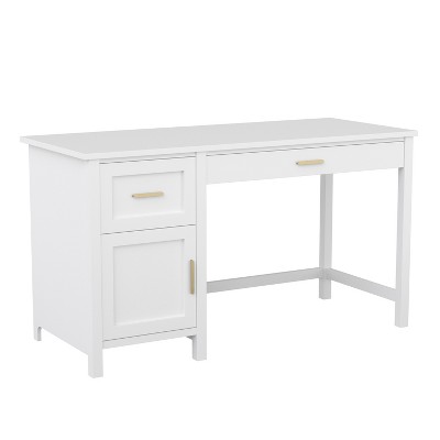 Martha Stewart Hutton Shaker Style Home Office Desk with Storage
