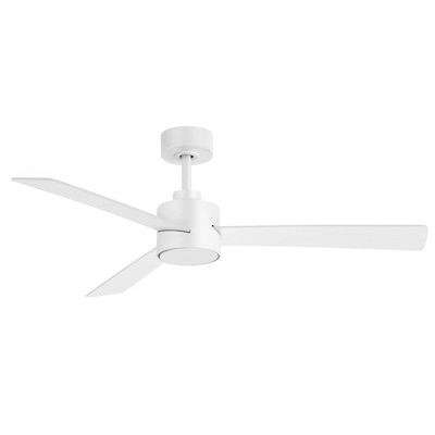 Airsurfer 52-Inch 6-Speed White Downrod Ceiling Fans with Remote No Light