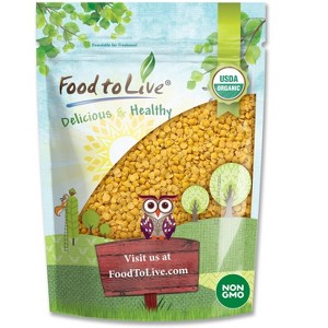 Organic Yellow Split Lentils - Non-GMO Golden Lentils, Raw, Dried, Vegan, Kosher, Bulk, Low Sodium, Low Fat - 1 of 4