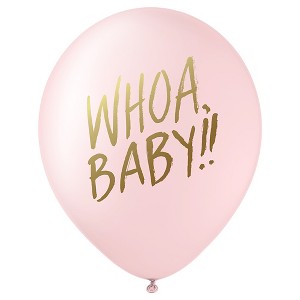 12ct Designer Baby Shower Balloons Pink, Light Pink