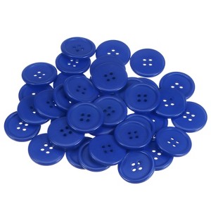 Unique Bargains Resin DIY Craft Flat 4-Hole Sewing Buttons 100 Pcs - 1 of 4