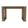 Vynxaria Computer Desk Office Table Smokey Oak Rectangle Shape for Compact Spaces Suitable For Home Office and Study - 3 of 4