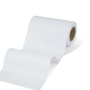 Pure White Wood Grain Peel & Stick Wallpaper Border Self-Adhesive Vinyl Contact Paper for Bedroom, Accent Walls - 1 of 4