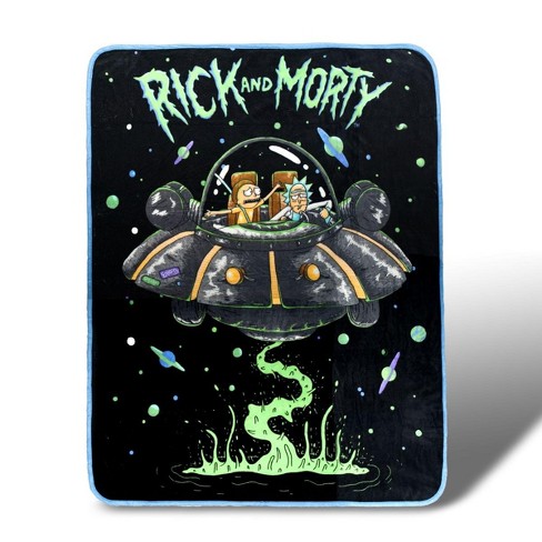 Franco Manufacturing Co Rick and Morty Fresh Start Fleece Throw Blanket 45 x 60 Inches - image 1 of 4