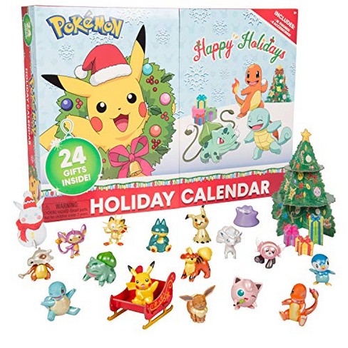 Pokemon Holiday Advent Calendar For Kids, 24 Pieces - Includes 16 Toy  Character Figures & 8 Christmas Accessories - First Time Special Edition -  Ages 4+ : Target