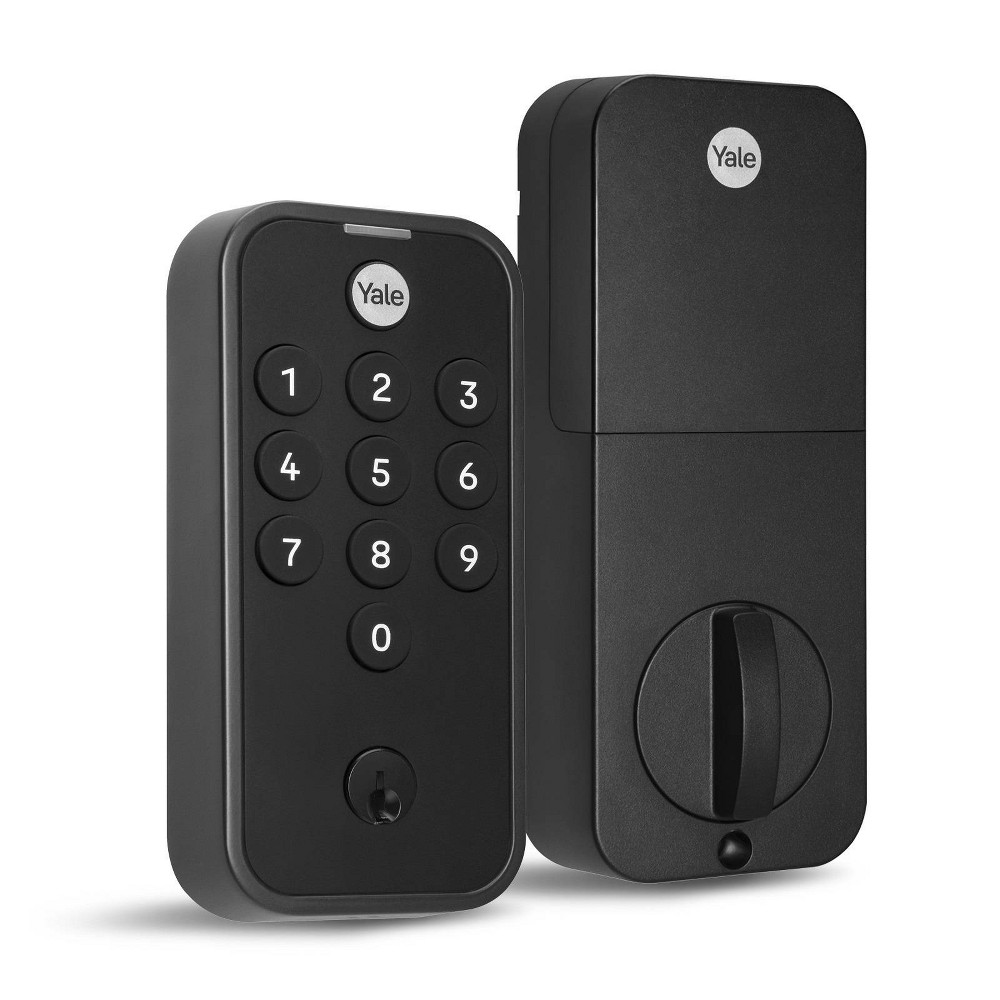 Master Lock Yale Electronic Keypad Deadbolt in Black Suede Finish