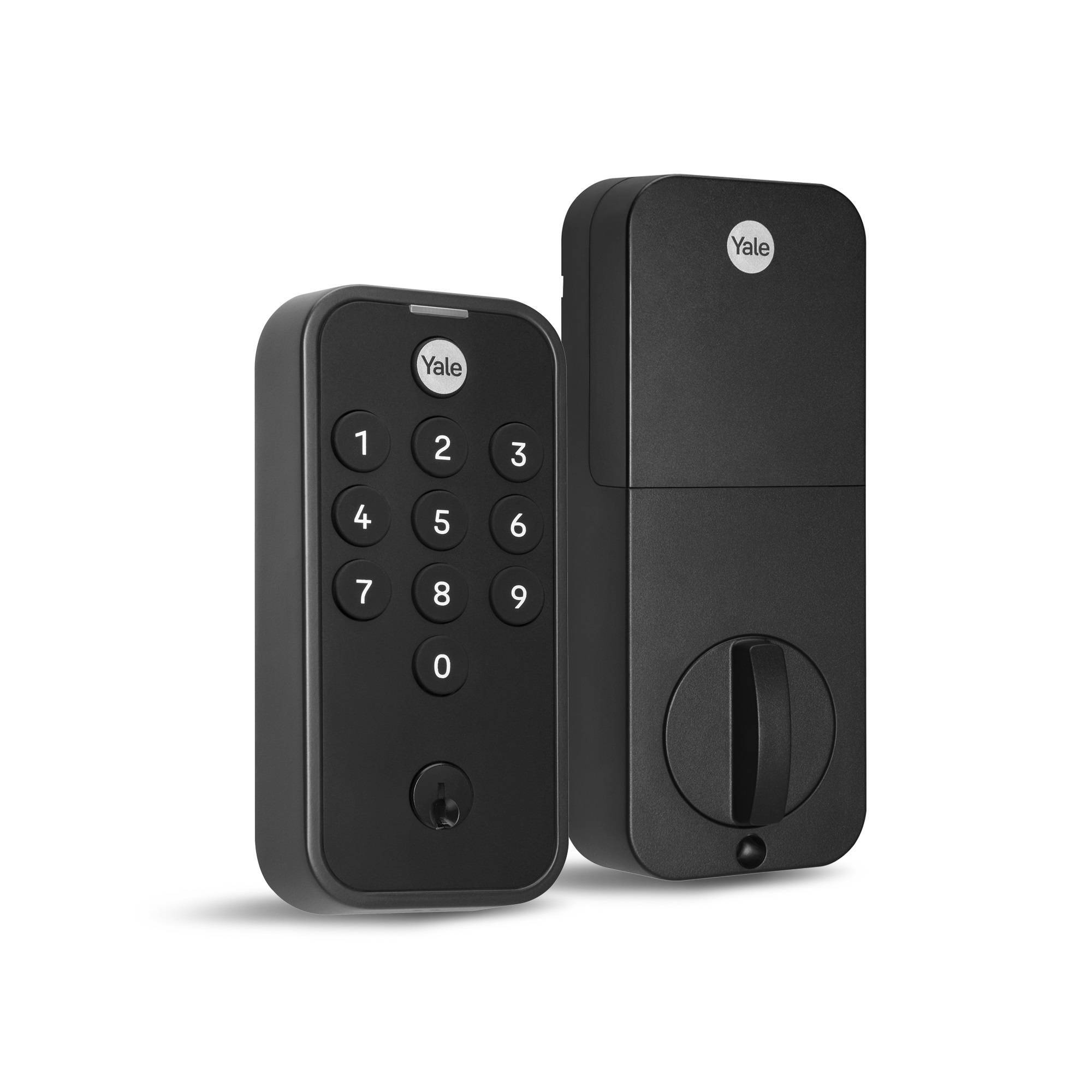Master Lock Yale Electronic Keypad Deadbolt in Black Suede Finish