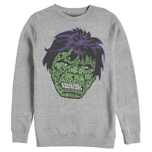 Men's Marvel St. Patrick's Day Hulk Face Sweatshirt - 1 of 4