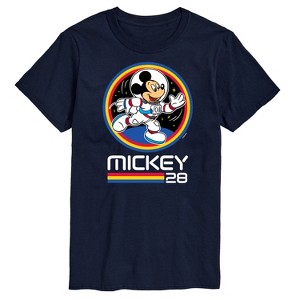 Men's - Disney - Mickey 28 Space Badge Short Sleeve Graphic T-Shirt - 1 of 4