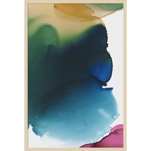 28"x41" Rainbow Luster II by PI Studio Wood Framed Wall Art Print Brown - Amanti Art: Modern Style, Acrylic & Fir Wood, Wire Mounted - 1 of 4