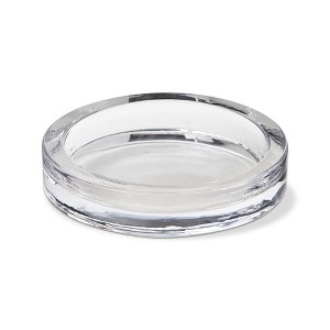 tagltd Radiance Clear Glass Pillar Plate Small, 3.7L x 3.7W x .78H inches - 1 of 2