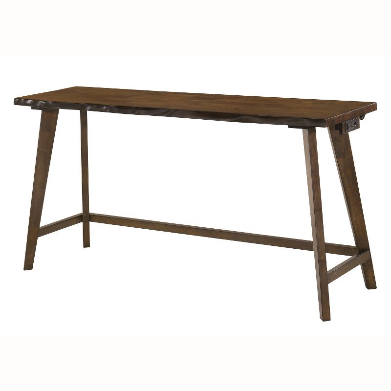 Ballivor Counter Height Dining Table Sets with USB Plug Dark Walnut - HOMES: Inside + Out, 3 of 10