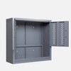 Metal Garage Storage Cabinet, Wall Mounted Storage Cabinet with Adjustable Shelf & Open Storage, Steel Hanging Cabinet for Warehouse Kitchen Laundry - 2 of 4