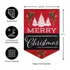 Evergreen Merry Christmas Garden Burlap Flag - 2 of 4