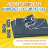 Strictly Briks 4 Pack Stackable Baseplates 10x10 in, 32x32 Studs, Compatible with Major Brands, 4 Plates & 30 Stackers, Charcoal Gray - 4 of 4