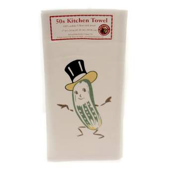 Decorative Towel Mr Pickle Flour Sack Towel 100% Cotton Retro Top Hat Vl106 24.0 Inch Mr Pickle Flour Sack Towel 100% Cotton Retro Top Hat Kitchen