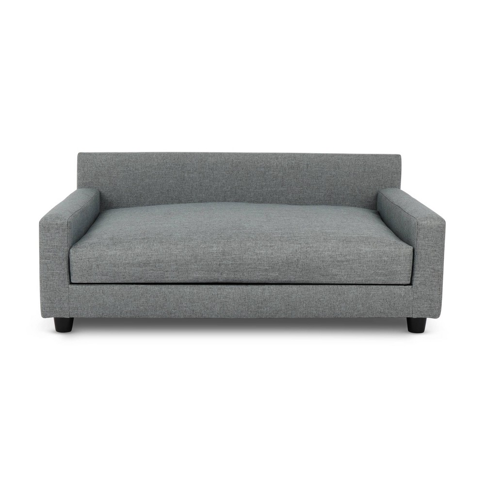 Club Nine Pets Metro Orthopedic Dog Sofa Bed - Gray - L: Water-Resistant, Removable Cover, Odor Control, Foam Filling
