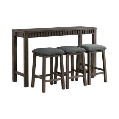 Montego Multipurpose Bar Table Set Java Brown - Picket House Furnishings