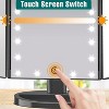 FASCINATE Lighted Makeup Mirror, 21 LED Lights, 3x/2x/1x Magnifying Trifold LED Vanity Mirror, Touch Control Dimmable Brightness,180°Rotation - 3 of 4