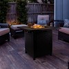 Pure Garden 30" Propane Outdoor Fire Pit - Brown - 2 of 4