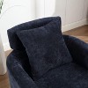 NicBex Chenille Accent Chair,Upholstered Living Room Chairs with Curved Backrest and Wooden Base,Modern Armchair,Accent Chairs for Living Room - 4 of 4