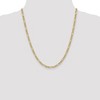 Black Bow Jewelry 4.5mm, 10k Yellow Gold Hollow Figaro Chain Necklace - 2 of 4