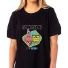 SpongeBob SquarePants Women's I Love Nerds Pajama Dorm Sleep Shirt Nightgown Black - 2 of 4