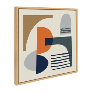 Kate and Laurel Sylvie Abstract Mid Century Framed Canvas by Rachel Lee of My Dream Wall - 1 of 4