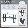 Wooakway Retro Console Table With 2-Tier Open Storage Shelf, Sofa Table, Narrow Entryway Table With Marble-Effect Top For Hallway, Living Room - 4 of 4