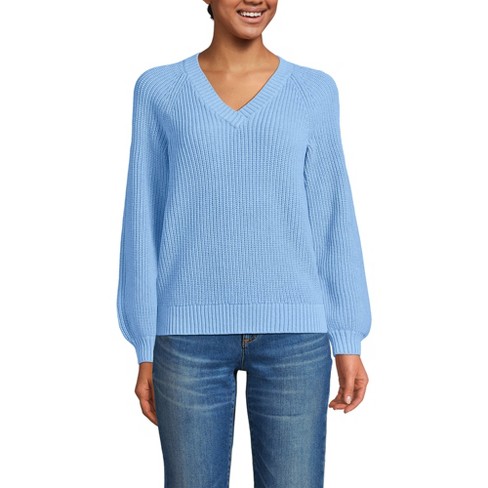 Blue Rain Ballon Sleeve Sweater - retailer S