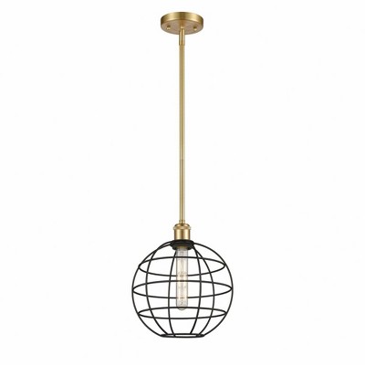 Lake Placid - 1 Light Stem Hung Pendant In Industrial Style-12.5 Inches Tall and 10 Inches Wide