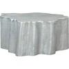 Forest Grove Coffee Table Aluminum Antique Silver - ZM Home: Modern Pedestal Base, No Assembly Required - 2 of 4