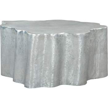 Forest Grove Coffee Table Aluminum Antique Silver - ZM Home