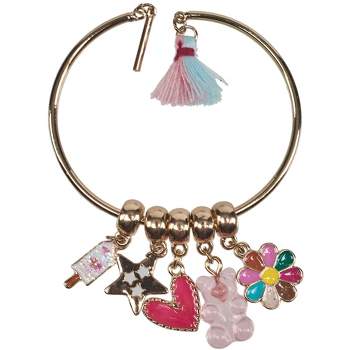 Willow & Ruby Kid's Charm Bracelet - Charms & Bangle Set for Girls (Youth)