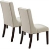 Sapphtopaz Dining Chairs Set of 2 Upholstered Armless Chair with Sturdy Base and Backrest Chairs for Kitchen, Dining Room, Living Room - 4 of 4