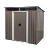 6FT x 5FT Outdoor Metal Storage Shed With Floor Frame Sun Protection Waterproof Storage House With Lockable Sliding Door - 2 of 4