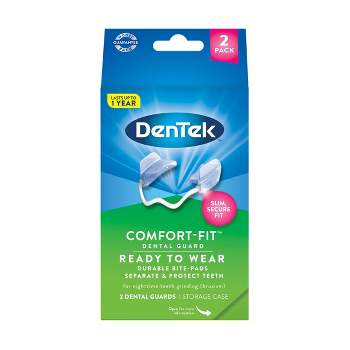 DenTek Comfort-Fit Dental Guard for Nighttime Teeth Grinding - 2ct with Storage Case