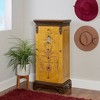 Beatrice Traditional 7 Drawer Antique Parchment Wood Hand Painted Jewelry Armoire - Powell - 2 of 4
