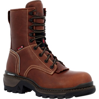 Men's Rocky Rams Horn Logger Waterproof Composite Toe Work Boot