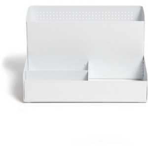 U Brands - Perforated All-in-One Desktop Organizer - Compact - Metal - 4 Compartments - 1 Each - 1 of 4
