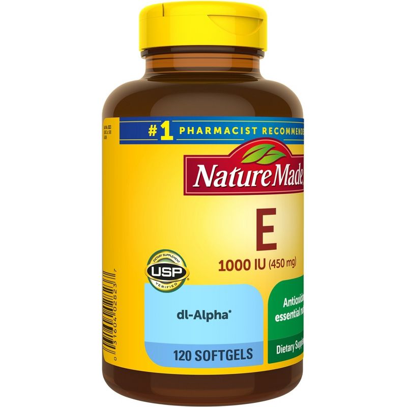 Nature Made Vitamin E 1000 IU (450 mg) dl-Alpha Softgels, 3 of 11