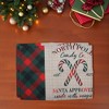 Unique Bargains Christmas Place Mats Plaid Linen Red Green Beige White 13"x17.7" 2 Pcs - 2 of 4