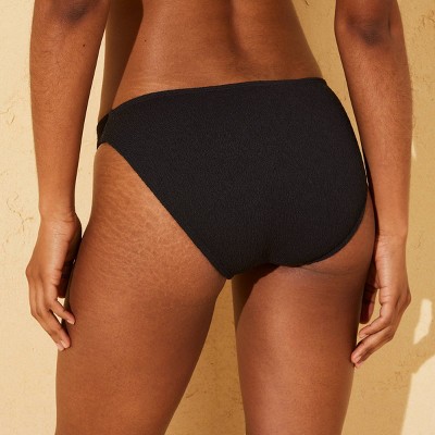 Shade & Shore Women's Crepe Low-Rise High Leg Medium Coverage Bikini Bottom - Shade & Shore™ Black M — фото 2