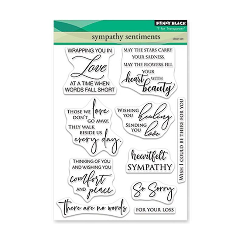 Penny Black Clear Stamps-Sympathy Sentiments 5"X6.5", 1 of 2