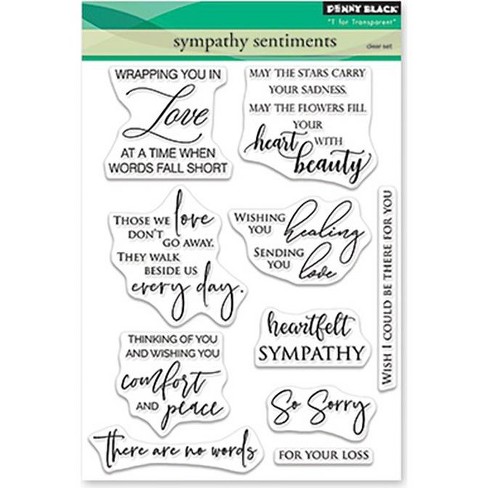 Penny Black Clear Stamps-Sympathy Sentiments 5"X6.5" - image 1 of 1