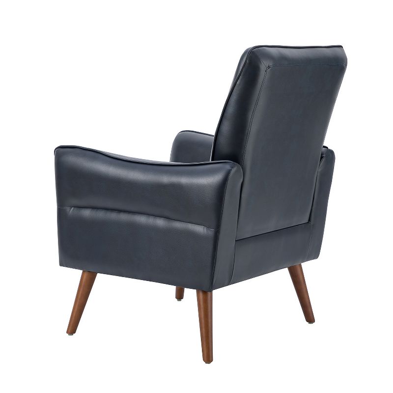 Alzira Vegan Leather Armchair with Tufted Back | KARAT HOME, 4 of 12