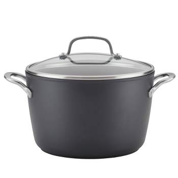 KitchenAid Hard-Anodized Induction 8qt Nonstick Stockpot with Lid